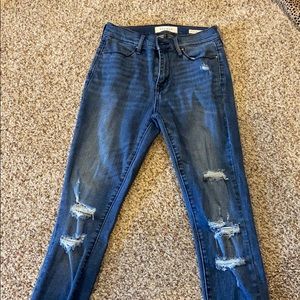 PacSun high-rise ankle jeans